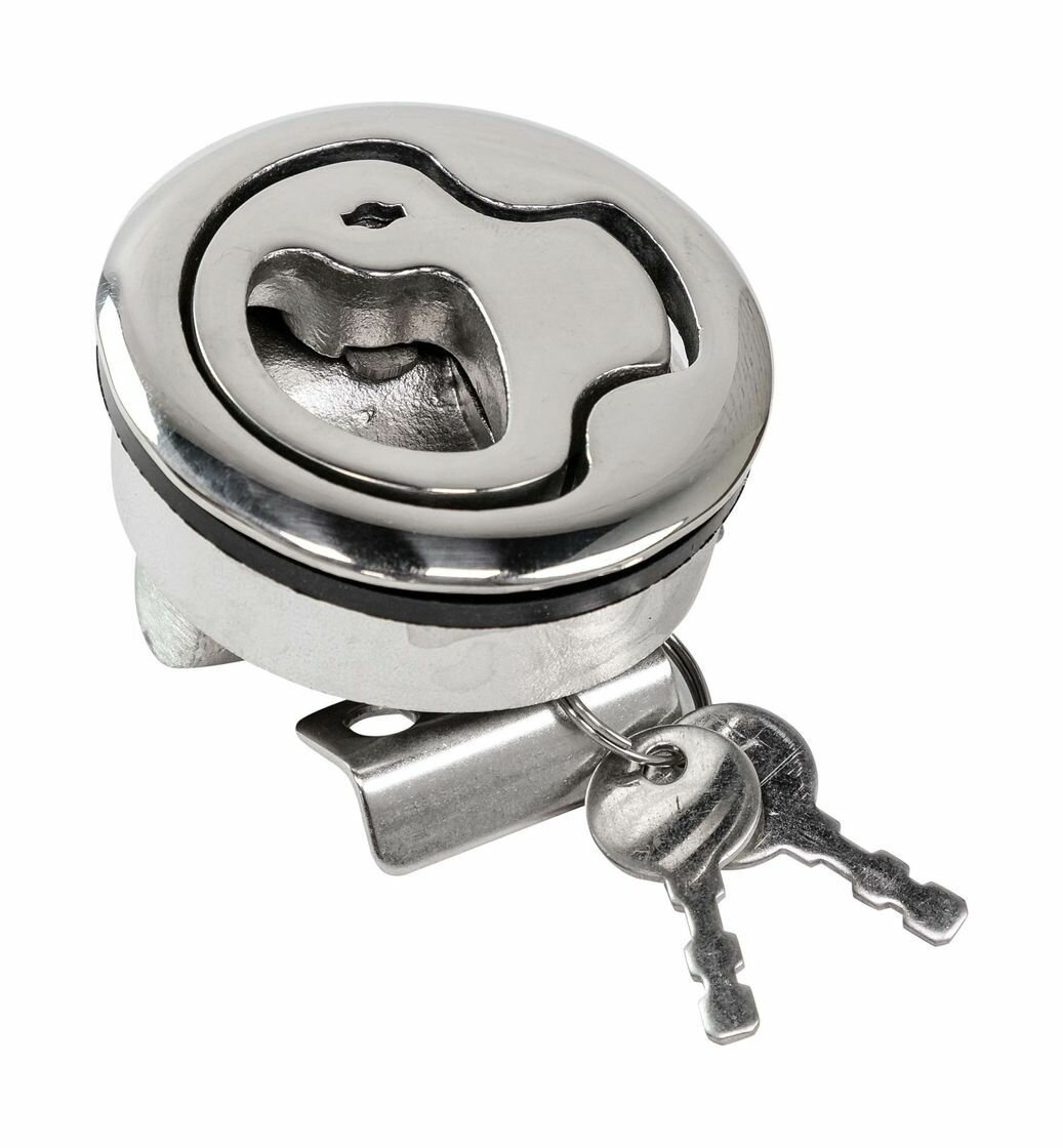 Ручка врезная, D61 мм, с ключом, Marine Rocket