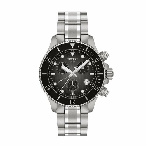 фото Наручные часы tissot, серебряный/черный
