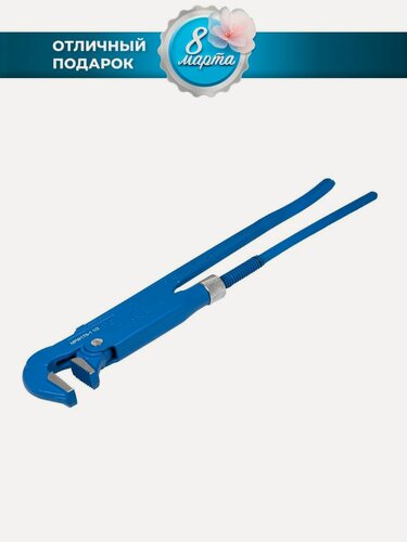 Изображение товара Трубный (газовый) ключ цельнокованый NORGAU Industrial 1.1/2 с шириной захвата 55 мм и твердостью губок 50 HRC, 425 мм