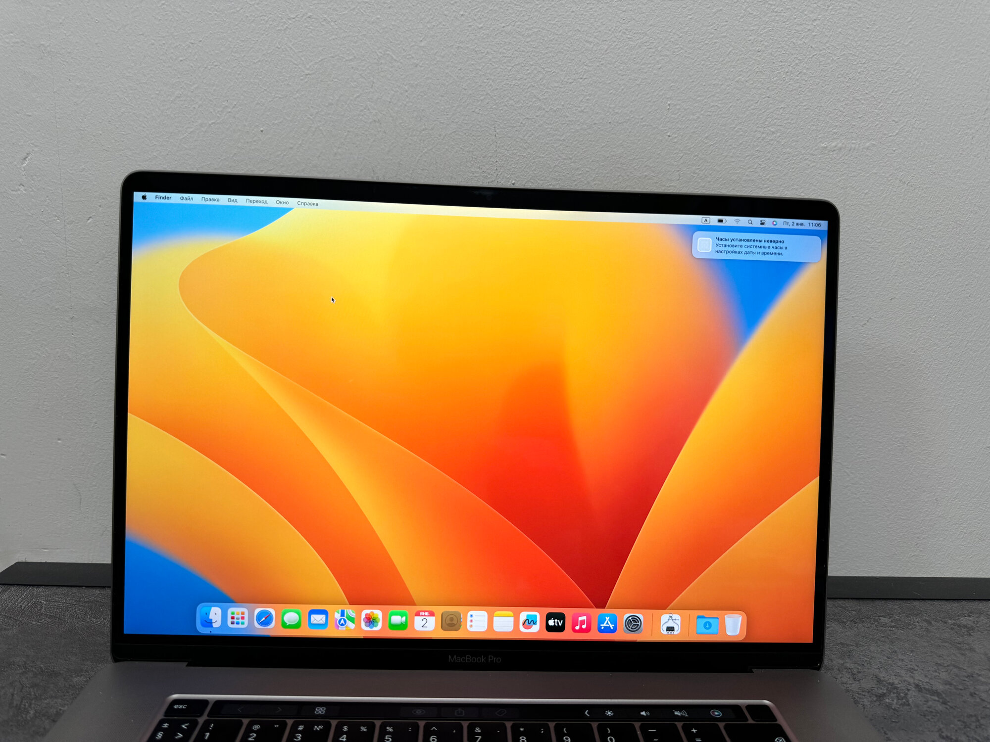 Apple MacBook Pro 16 Late 2019 3072x1920, i9 2.4 ГГц, RAM 32 ГБ