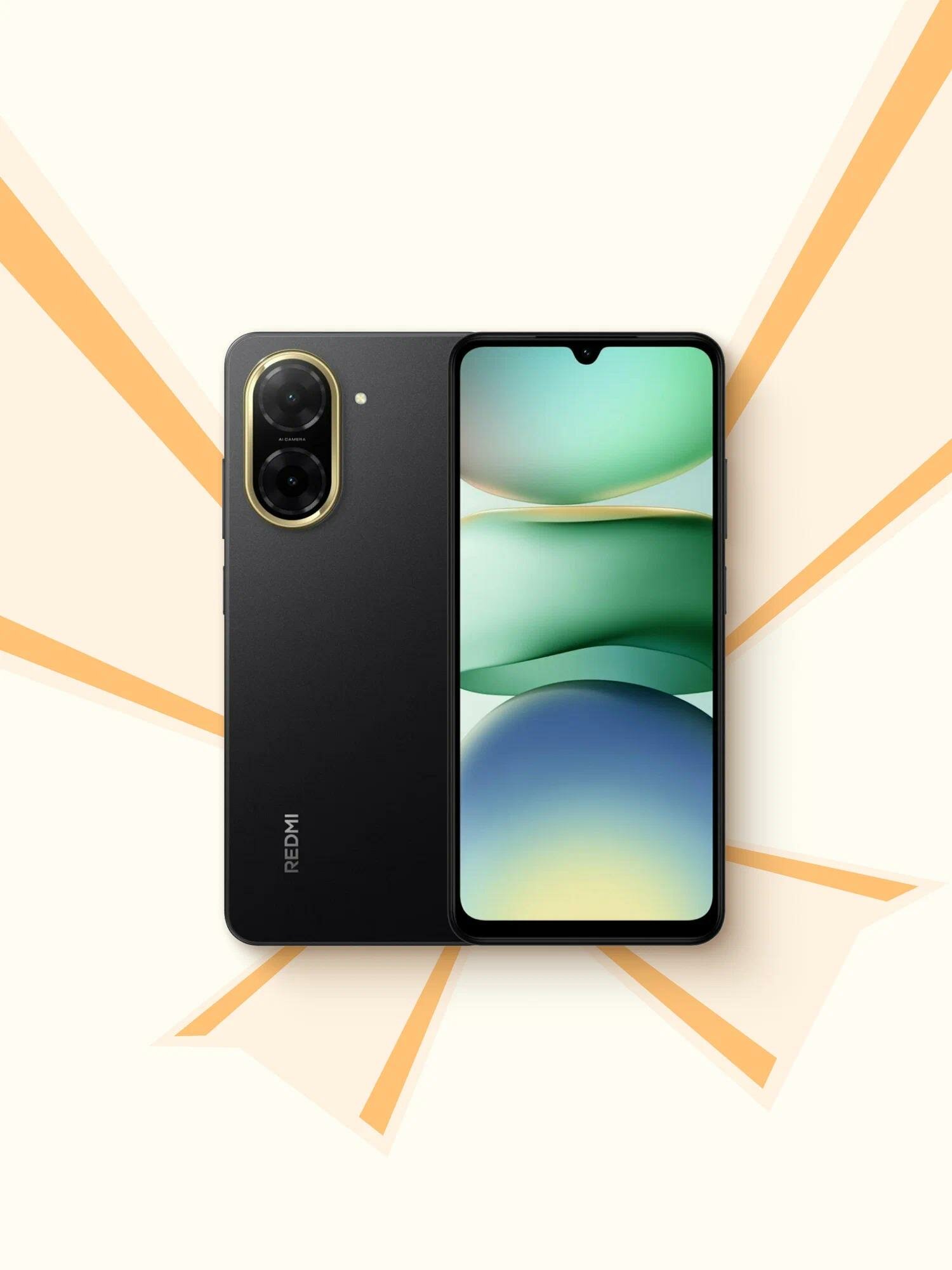 Смартфон Xiaomi Redmi A5 3/64GB, дисплей 6.88" IPS, 32mp камера, 5200 mAh