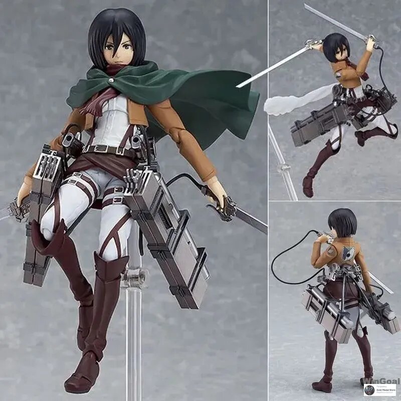 Фигурка атака титанов обзорные культуры Микаса Акkерман Attack on Titan Mikasa Ackerman figma 203 (15см)