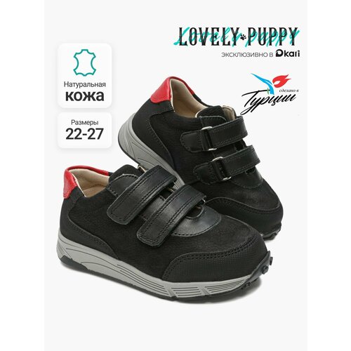 фото Полуботинки lovely puppy осень-зима 2026, размер 25 р. - 15,5 см, черный