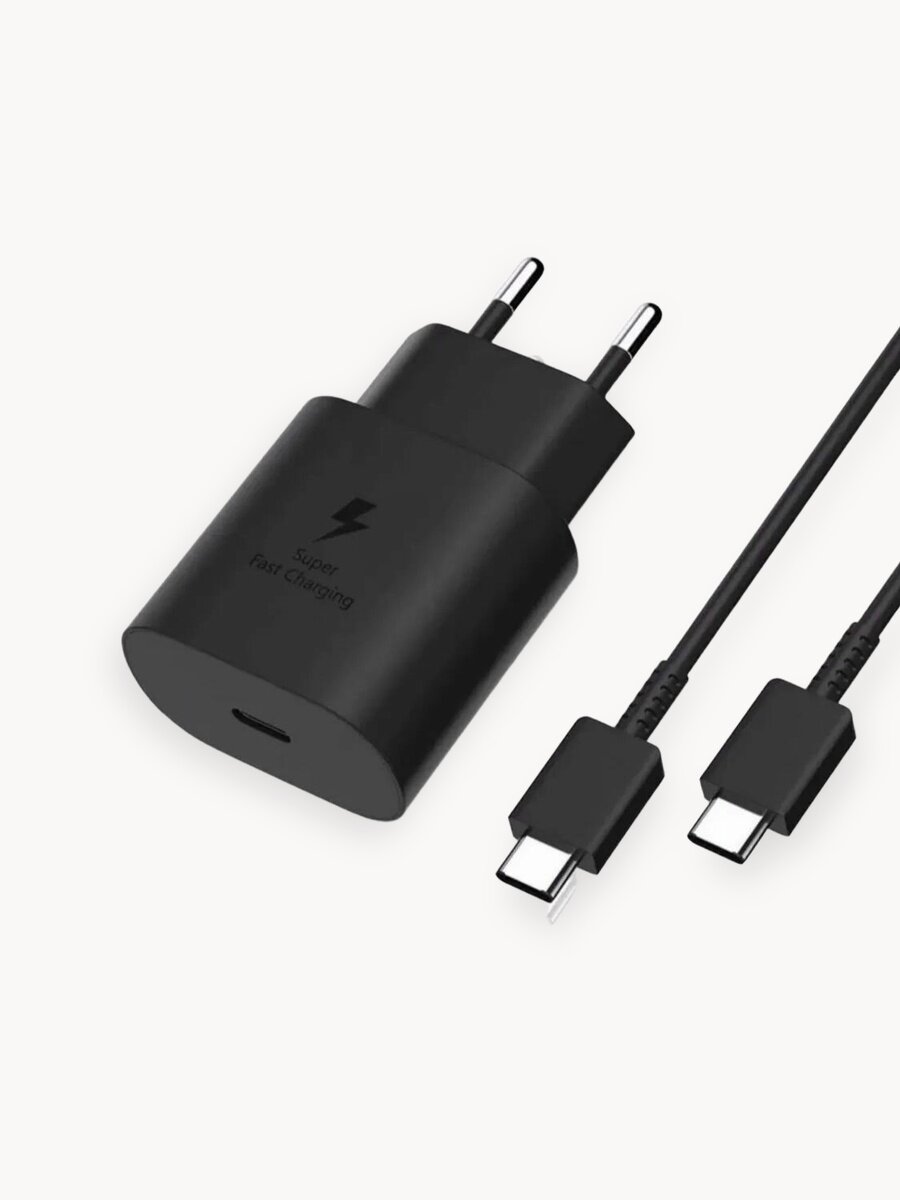 Блок питания с проводом, сетевой адаптер для Samsung 5А 45W PD Power Adapter USB-C, черный