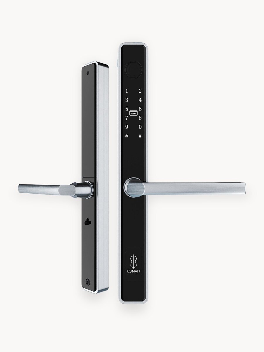 Умный замок Konan Q1 Max электронный с отпечатком пальца, встроенный Wi-Fi