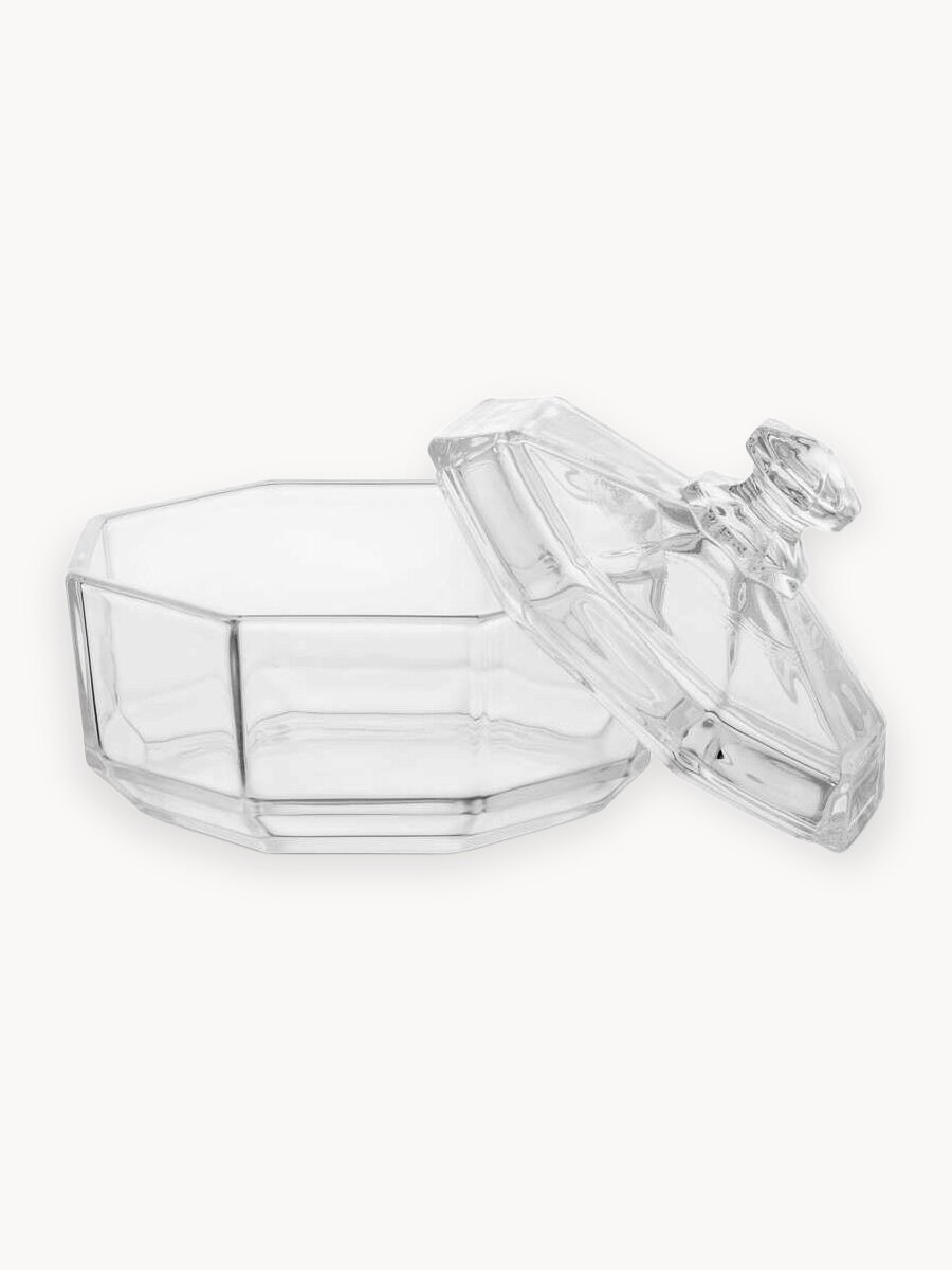 Сахарница стеклянная прозрачная "OCTIME" Luminarc, 350 мл, 12см