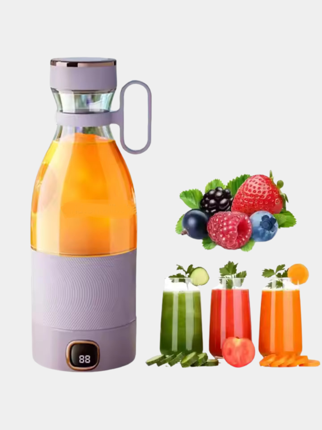 Беспроводной портативный блендер для смузи fresh juice WIERELESS 350мл