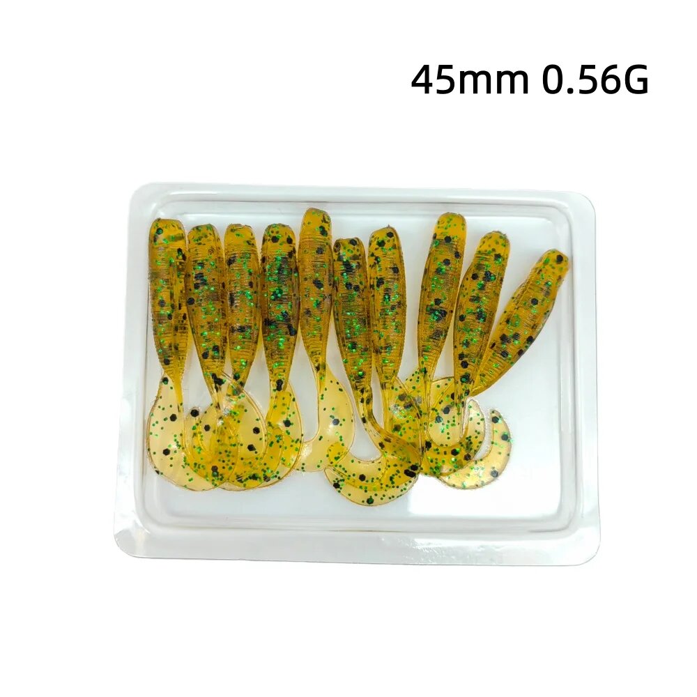 MUKUN Мягкие приманки 45мм 0.56G, Желтый, GD04 10PCS 02