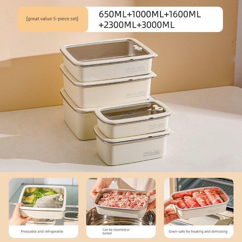 Контейнер для хранения продуктов из нержавеющей стали Kawashimaya, герметичный контейнер для холодильника из пищевой