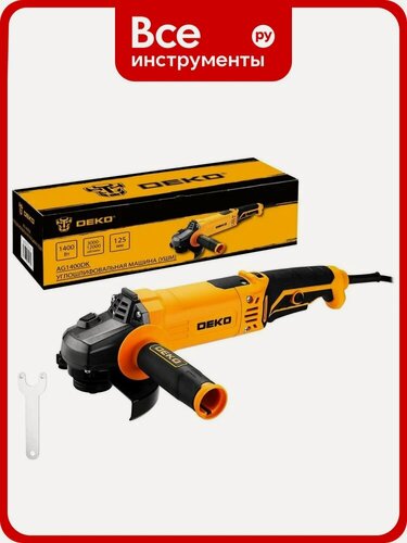 Изображение товара Углошлифовальная машина DEKO (УШМ) AG1400DK, 125 мм, 1400 Вт 083-1027