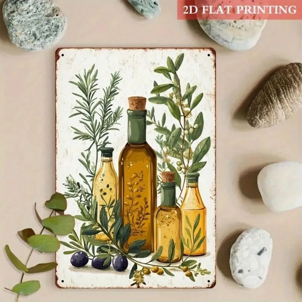 Металлические таблички с цветами-Винтажный декор для дома20x30cm