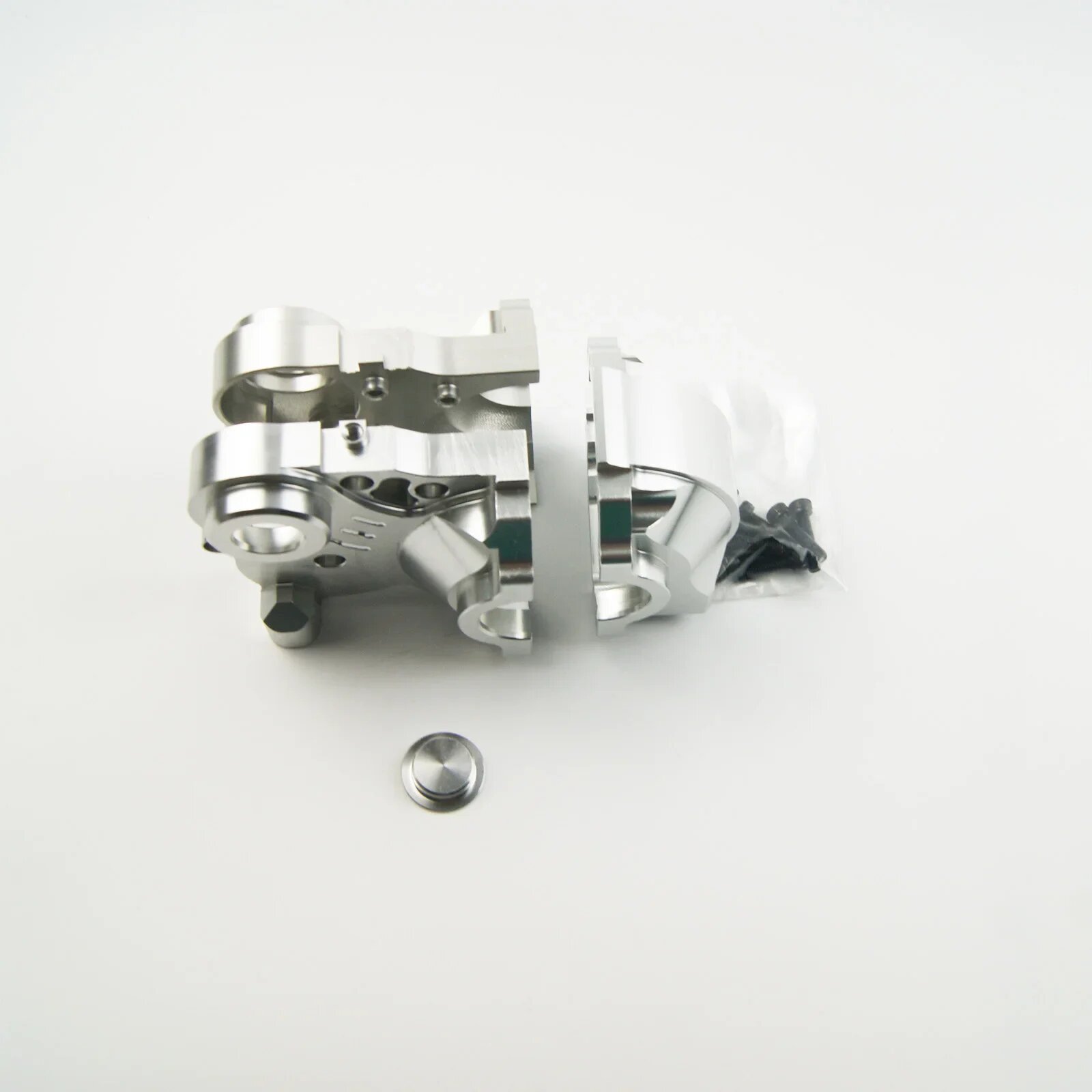 Корпус коробки передач дифференциала из стали titracing для HPI Rovan KM Baja 5B 5T 5SC Silver