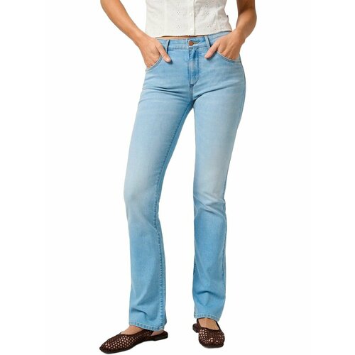 фото Джинсы wrangler women bootcut jeans, размер 26/32, синий