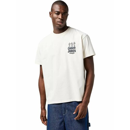 фото Футболка wrangler men graphic tee, размер xxl, белый