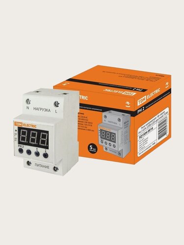 Изображение товара Реле напряжения Tdm Electric РН 2 63А-220В (LED-дисплей), SQ1504-0016