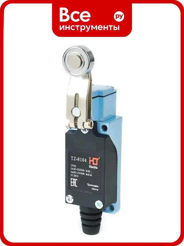 Концевой выключатель HLT TZ-8104 c поворотным роликом IP65 (уп./10 шт) 085-23-400