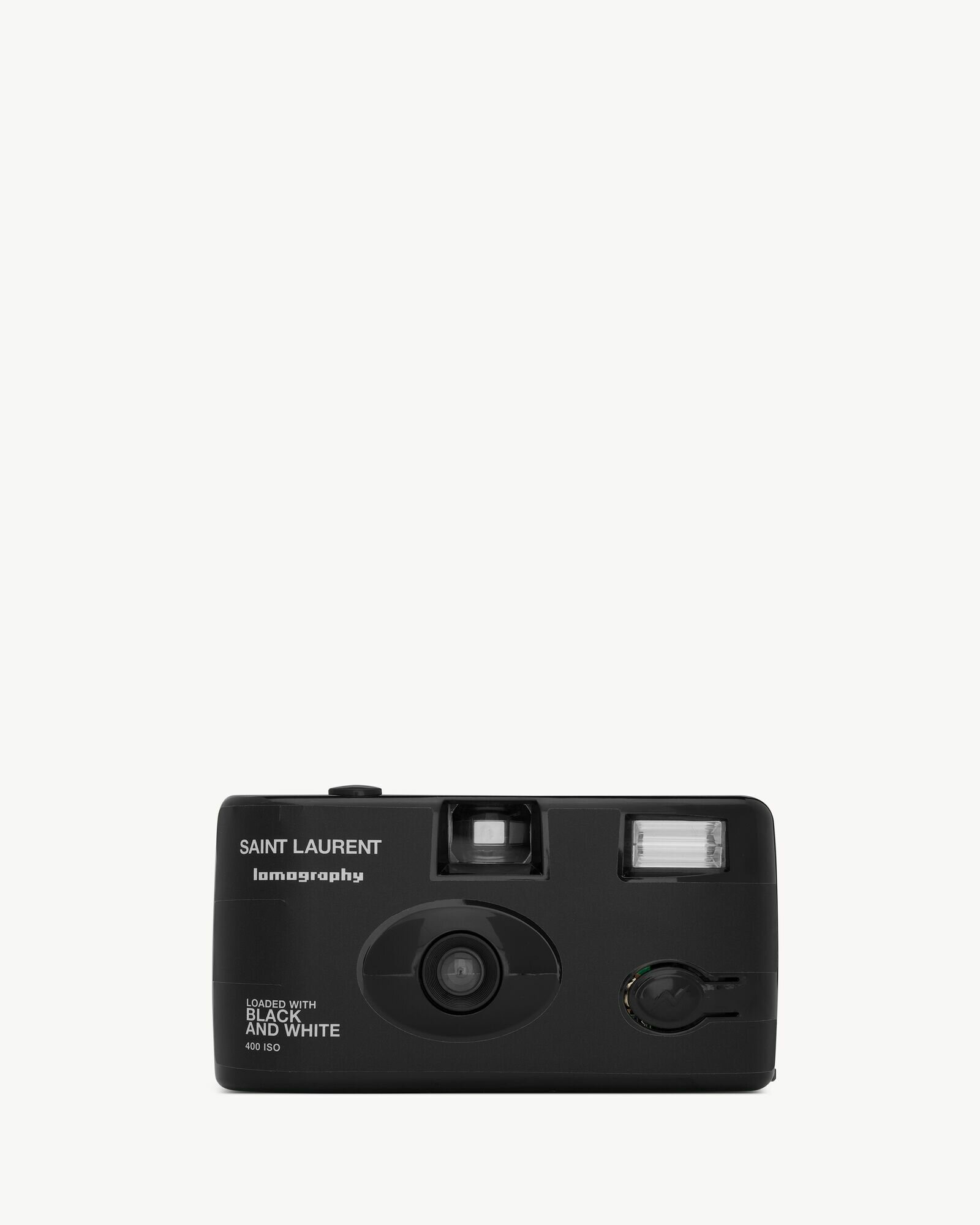 Плёночный многоразовый чёрный-белый брендовый фотоаппарат камера Saint Laurent