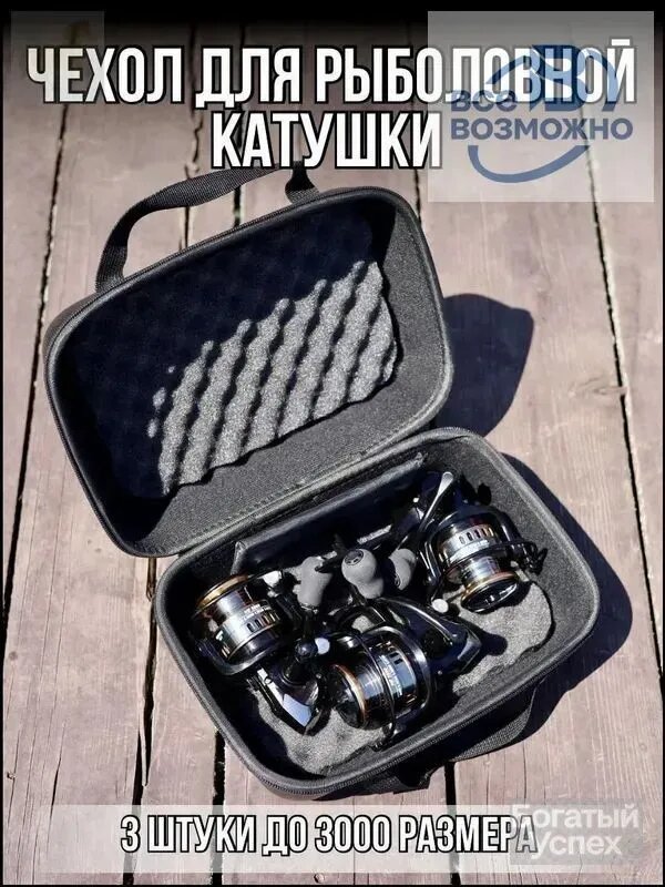 Жесткий чехол для рыболовной катушки премиум-класса, размер L