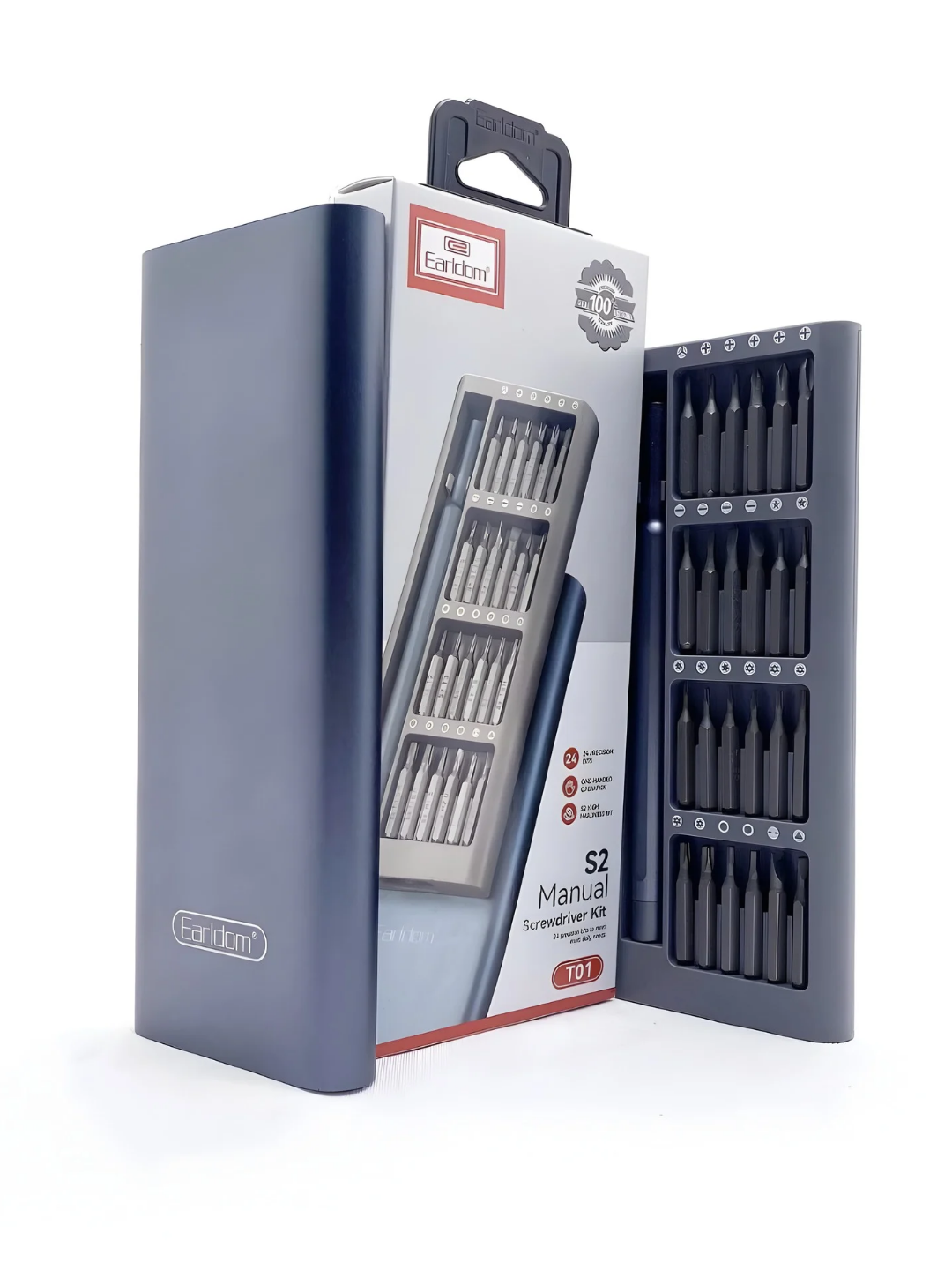 Отвёртка Earldom 24‑в‑1 T01 магнитная — универсальный инструмент для ремонта мобильных и электронной техники