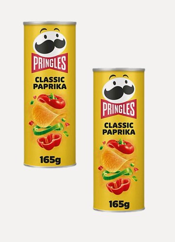 Изображение товара Чипсы картофельные Pringles Classic Paprika, с вкусом классическая паприка 165г х 2 шт (Европа)