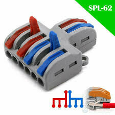 Клемник легкий сойдинения 2 вход 6 выхода