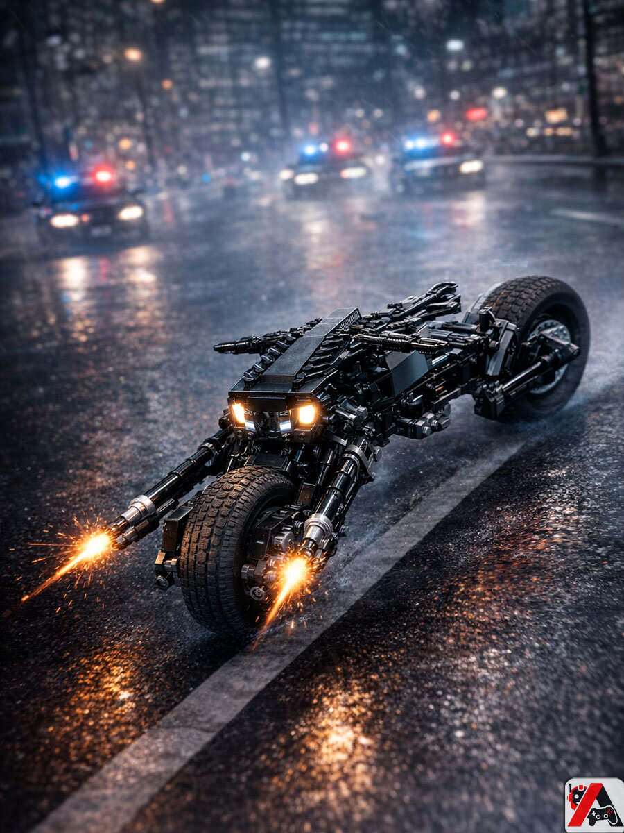 Конструктор Мотоцикл Бэтмена (Бэтпод) — фото 1