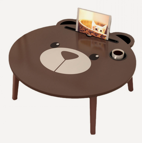 Изображение товара Детский столик MyPads с темой мишка, многофункциональный деревянный складной столик для еды и творчества