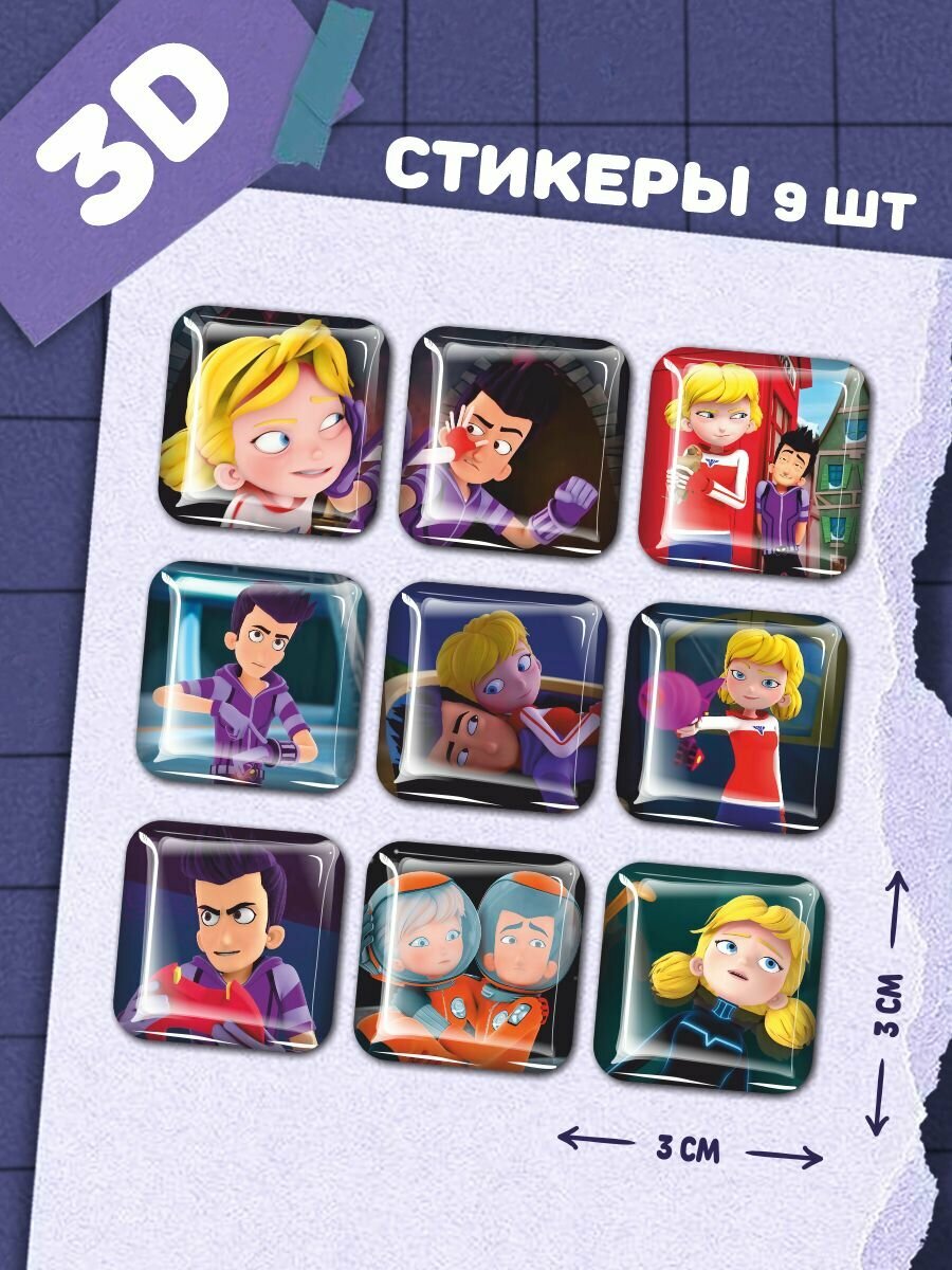 Наклейки на телефон 3д стикеры Инспектор Гаджет Талон Пенни