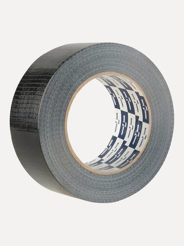 Изображение товара Скотч армированный Klebebander 50 мм х 50 м, черный, ткань-полипропилен для герметизации и строительных работ