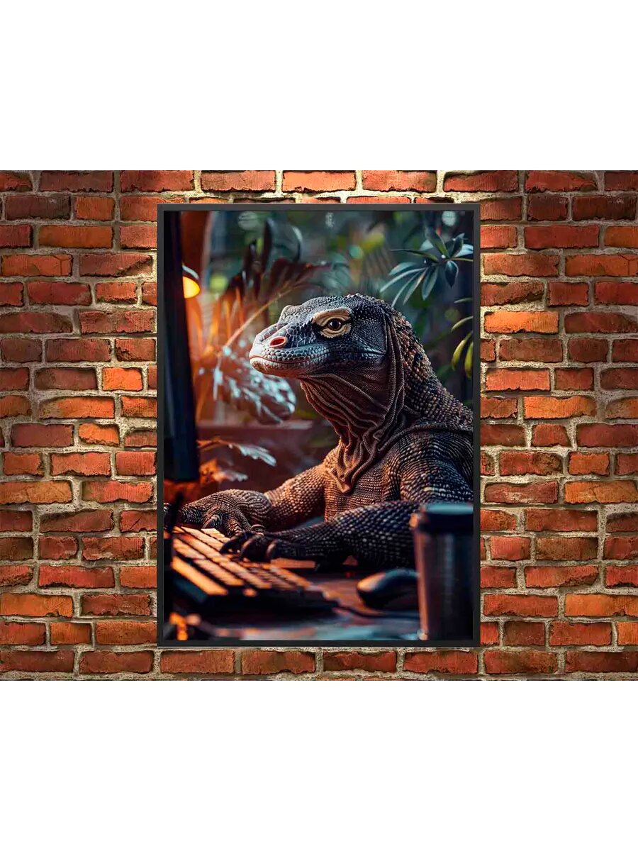 Программист-анималист Комодского дракона 4, Плакат 30x42см