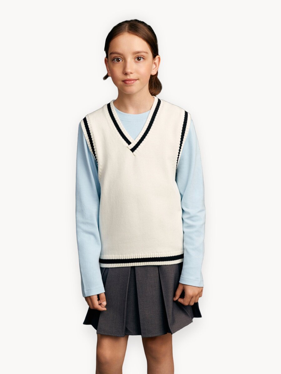 Школьный жилет Junion вязаный