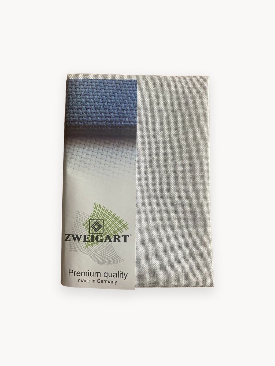 Канва для вышивания Zweigart 3984/7011 Murano 32 (35х46см) серебристая луна