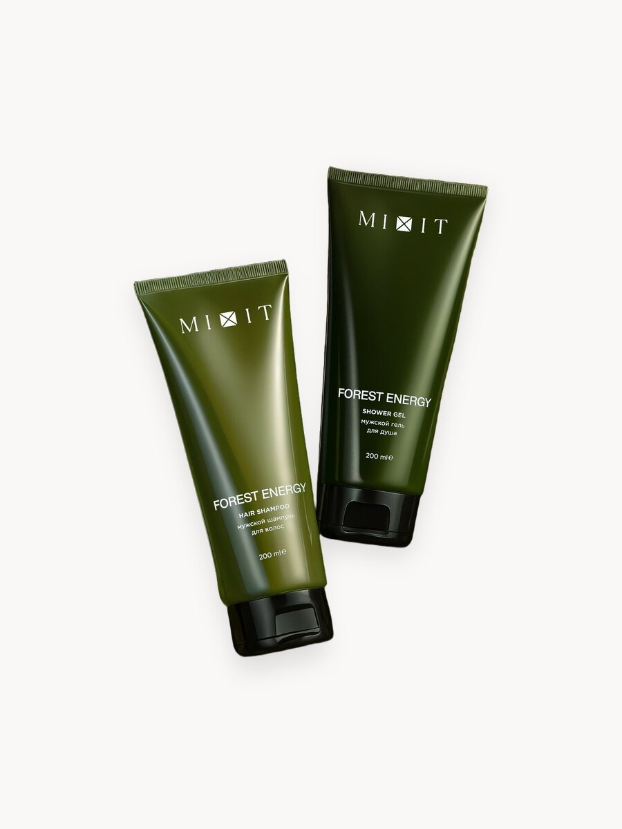 Подарочный набор для мужчин MIXIT Forest Energy, гель для душа и шампунь для волос энергия леса
