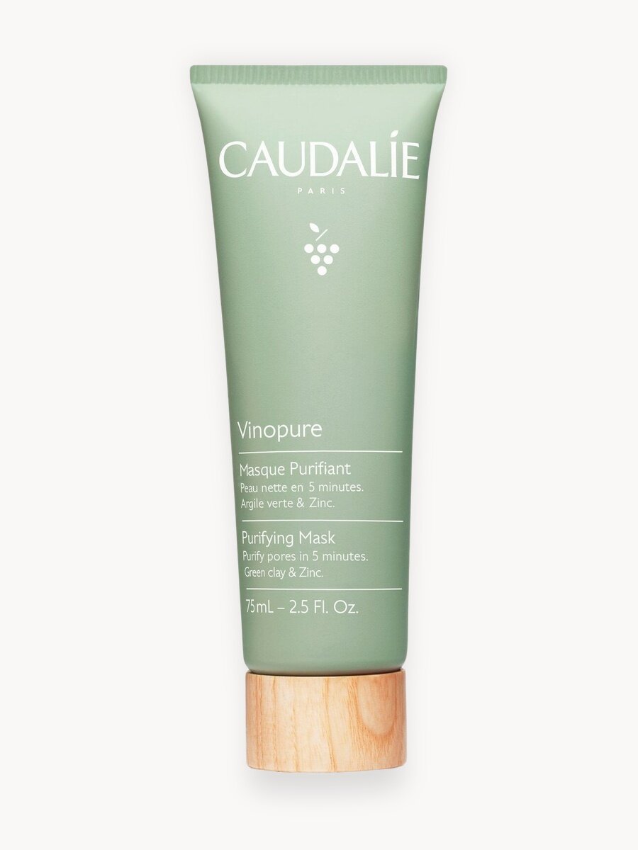 Caudalie Маска для лица очищающая и матирующая для комбинированной кожи Vinopure, 75мл