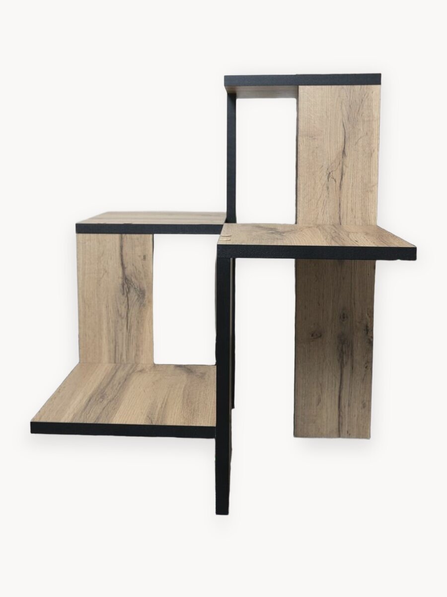 Цветочница напольная дуб вотан 4 полки