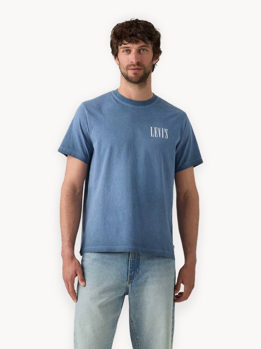 Футболка Levi's, размер 2XL, синий