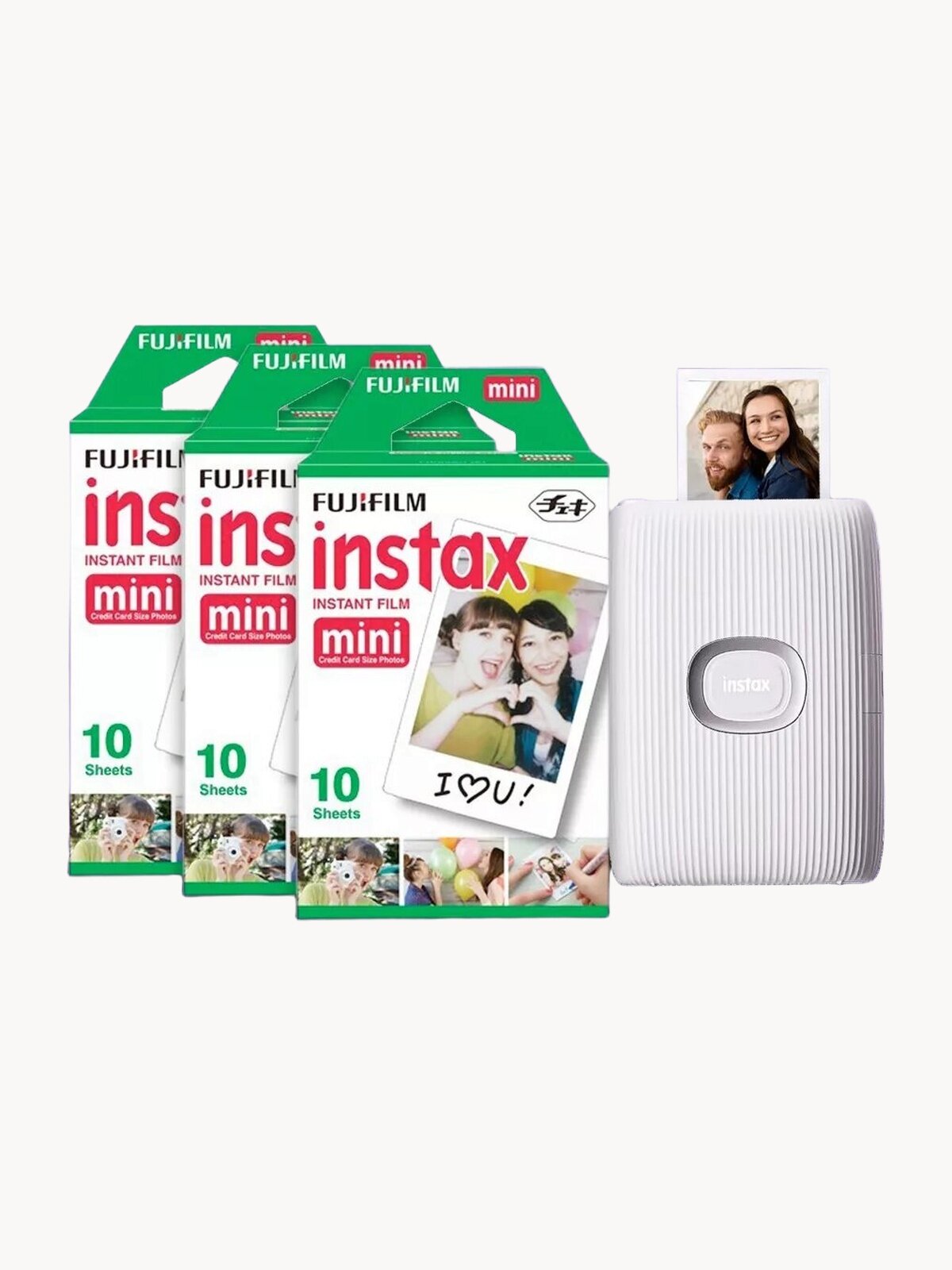 Фотобумага Fujifilm Instax "Glossy", глянцевая, 54x86мм, 30 снимков