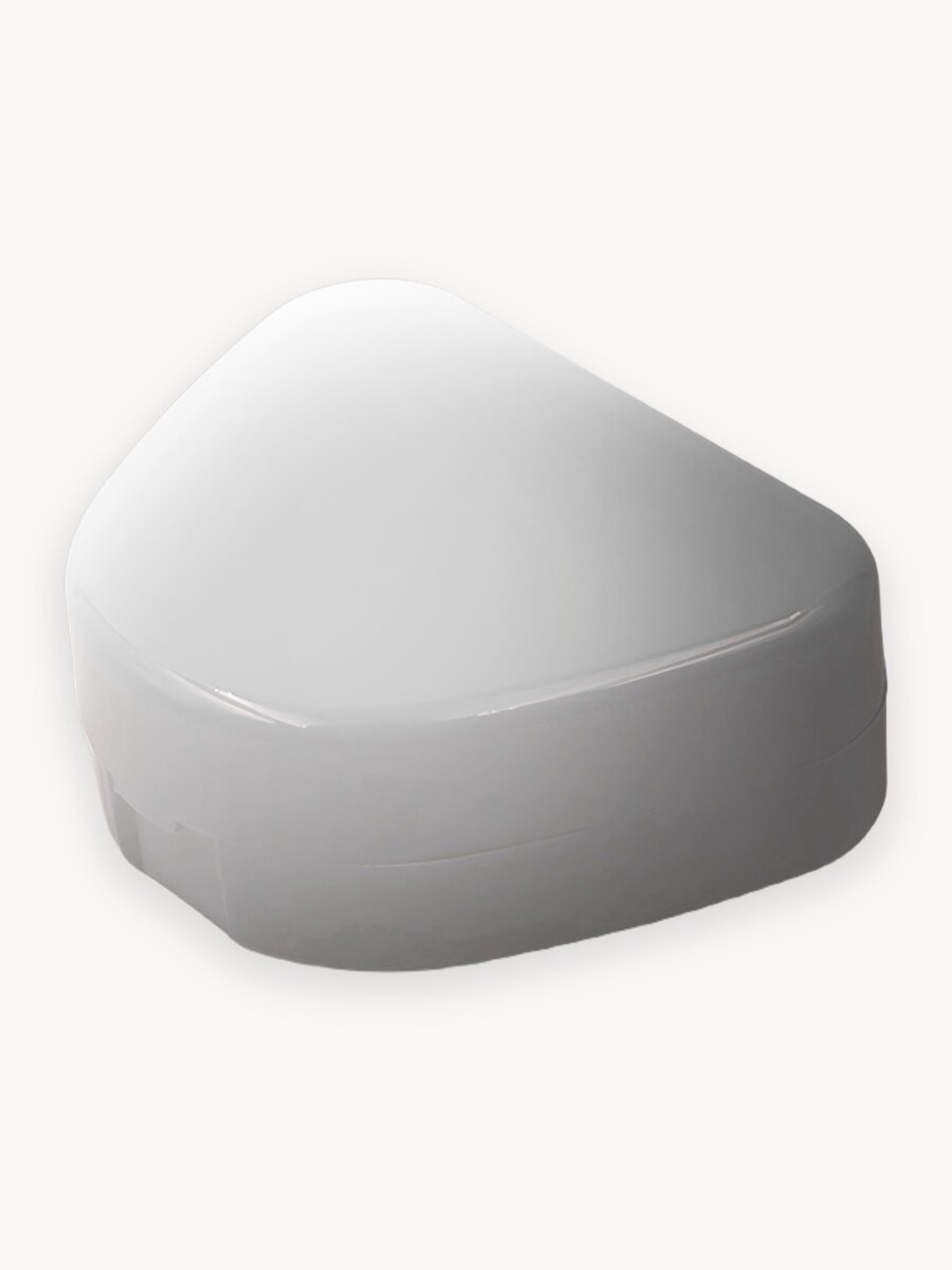 Стоматологический контейнер для зубных протезов, футляр для капы, элайнеров, брекетов Lian Beauty Accessories, белый