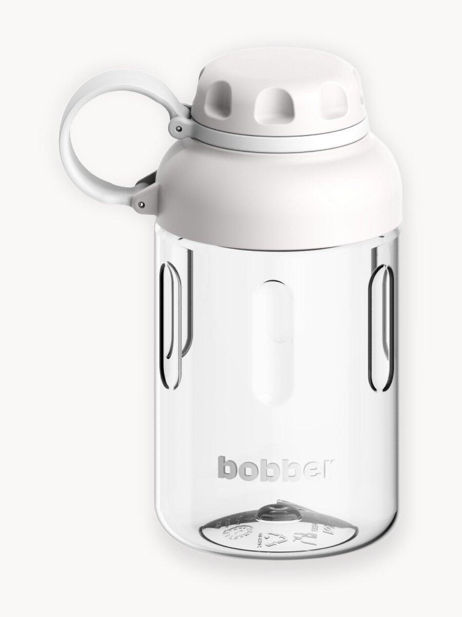 Бутылка спортивная для воды Bobber Tritan серый, 590 мл, в школу