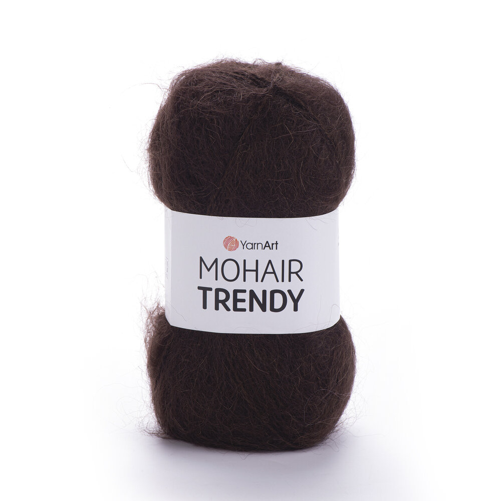 Пряжа для вязания YarnArt Mohair Trendy 123 темно-коричневый 100 гр/220 м 50% мохер, 50% акрил