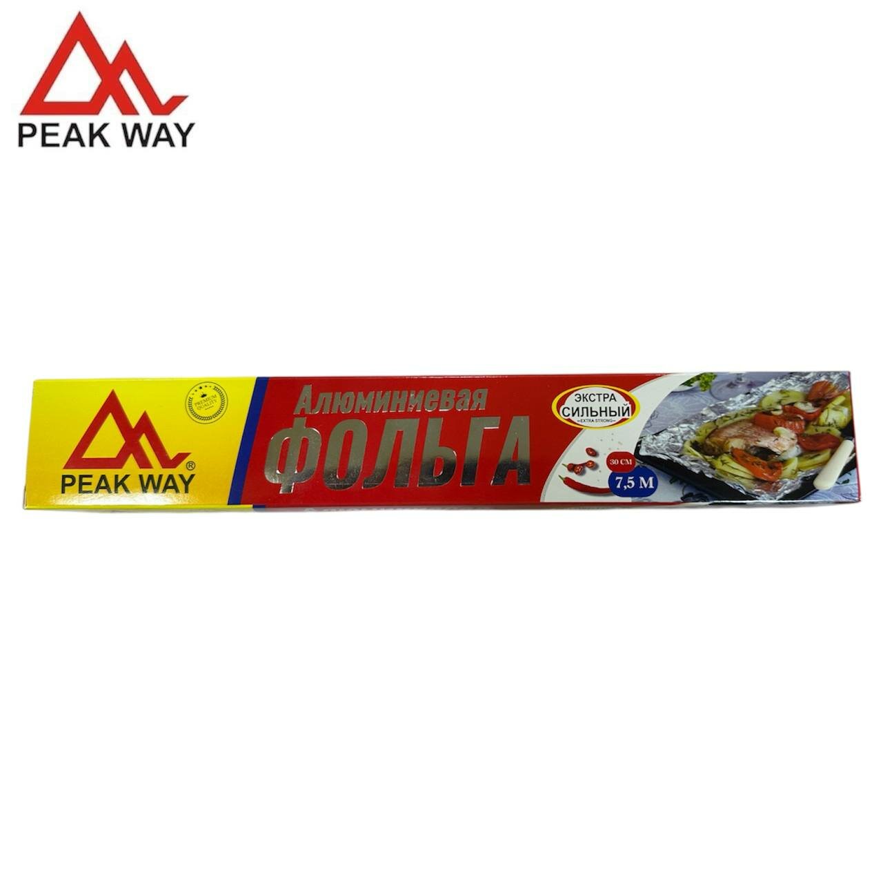 PEAK WAY алюминиевая фольга, кухонной фольга, высокоэффективная защита плиты 30см 7,5м