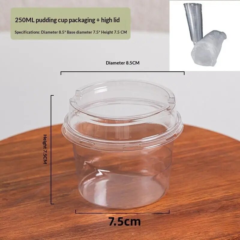 Одноразовые прозрачные пластиковые стаканы из ПЭТ 150/250/380 мл 250ml