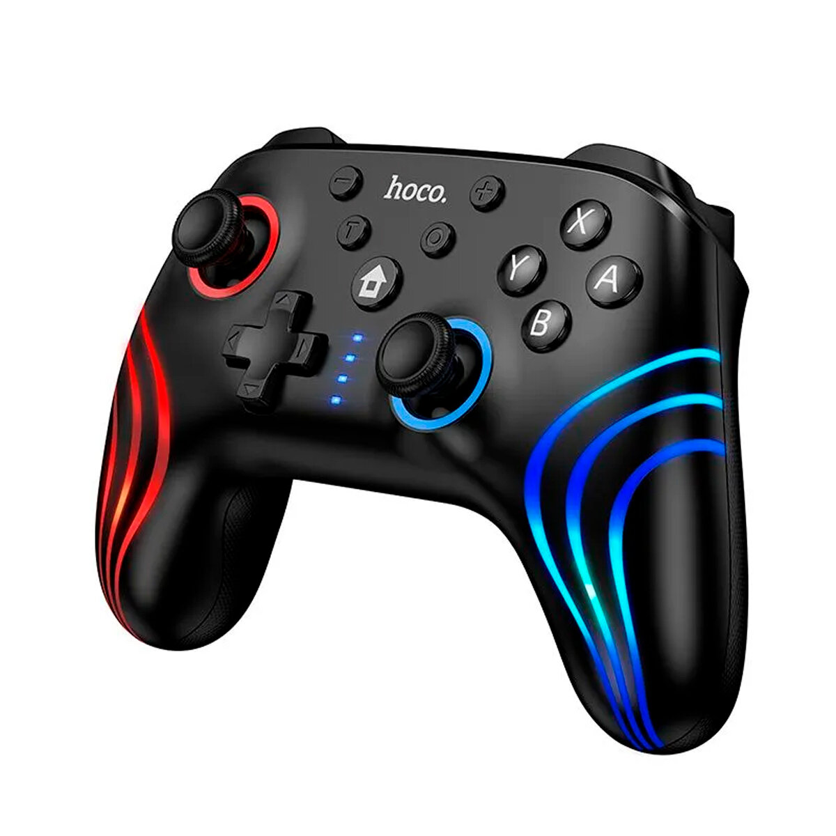 HOCO GA2 Unicorn — мультифункциональный беспроводной геймпад для Switch/Switch2/PC, RGB, черный