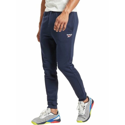 фото Брюки спортивные reebok ri ft left leg jogger, размер xl, синий