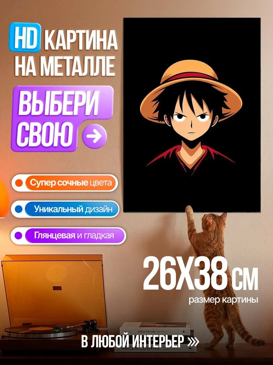 Картина на HD металле Манки Д. Луффи