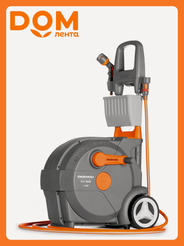 Изображение товара Тележка для шланга DAEWOO Smart Cart DWR 4040, со стопором, длина шланга 40 метров