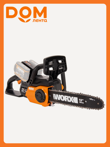 Изображение товара Аккумуляторная пила Worx WG381E.9, тормоз цепи, плавный пуск, 20 В, 30 см, без АКБ и зарядного устройства