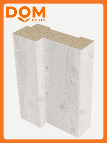 Изображение товара Коробка дверная квадратная 26х70 см МДФ с уплотнителем, санторини белый