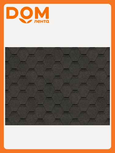 Изображение товара Битумная черепица DOCKE, шестигранная, окисленный битум, гарантия 10 лет