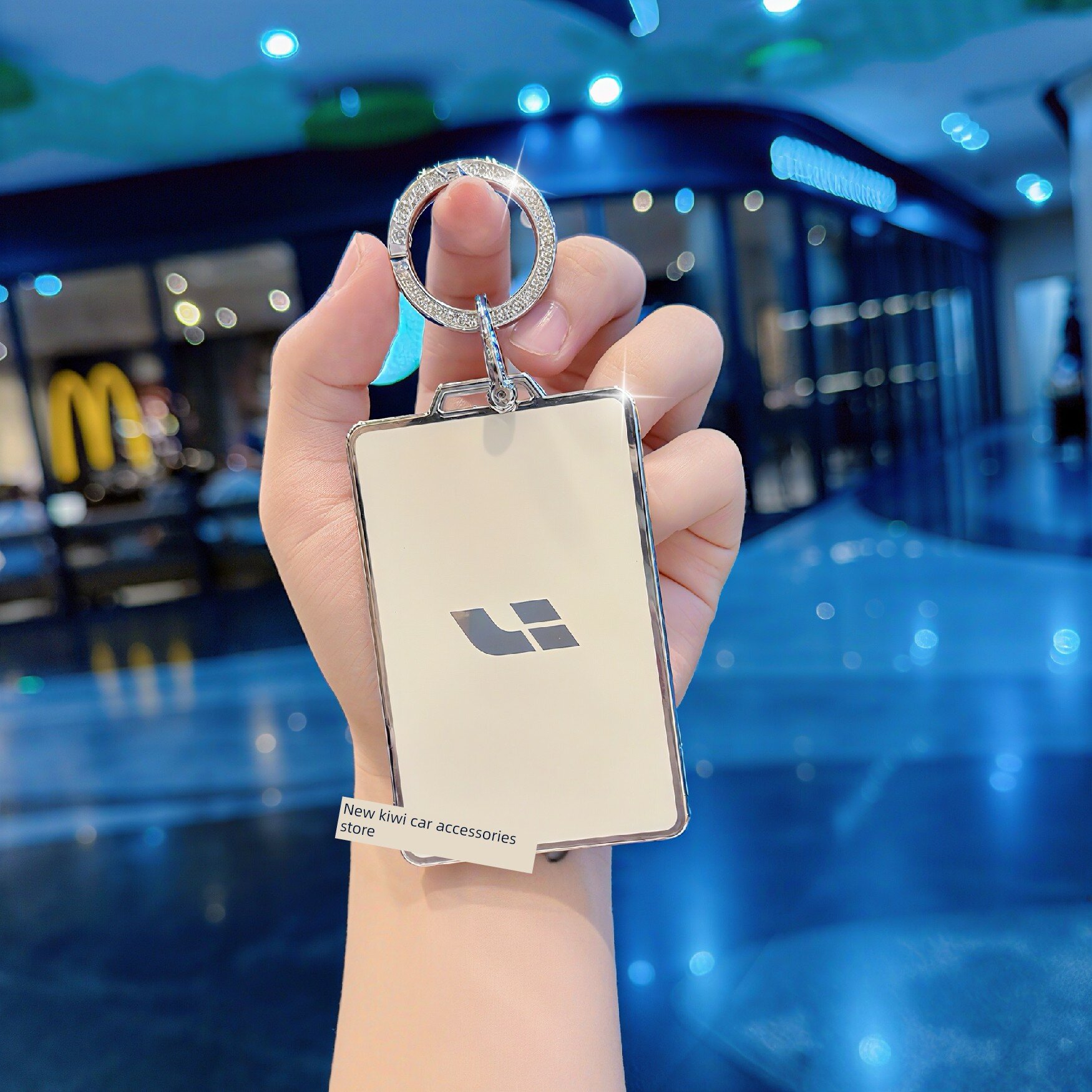 Белый киви кард ключ холдер с алмазным кольцом для моделей Идеал i8 и i6 NFC совместимость